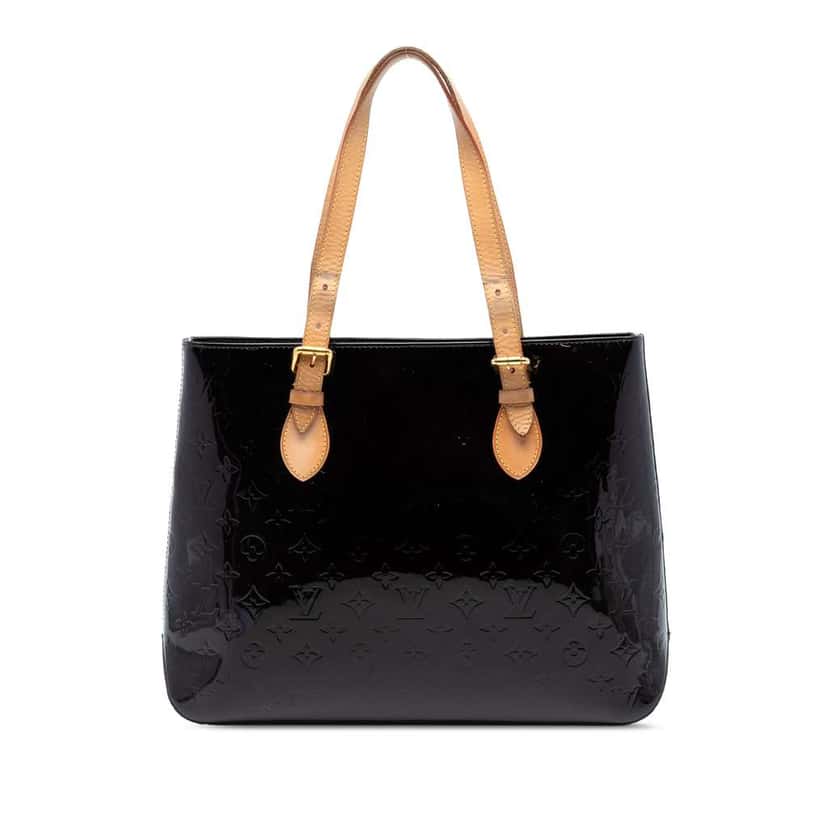Louis Vuitton Monogram Vernis Brentwood Purple Leather Good condition - Front View
