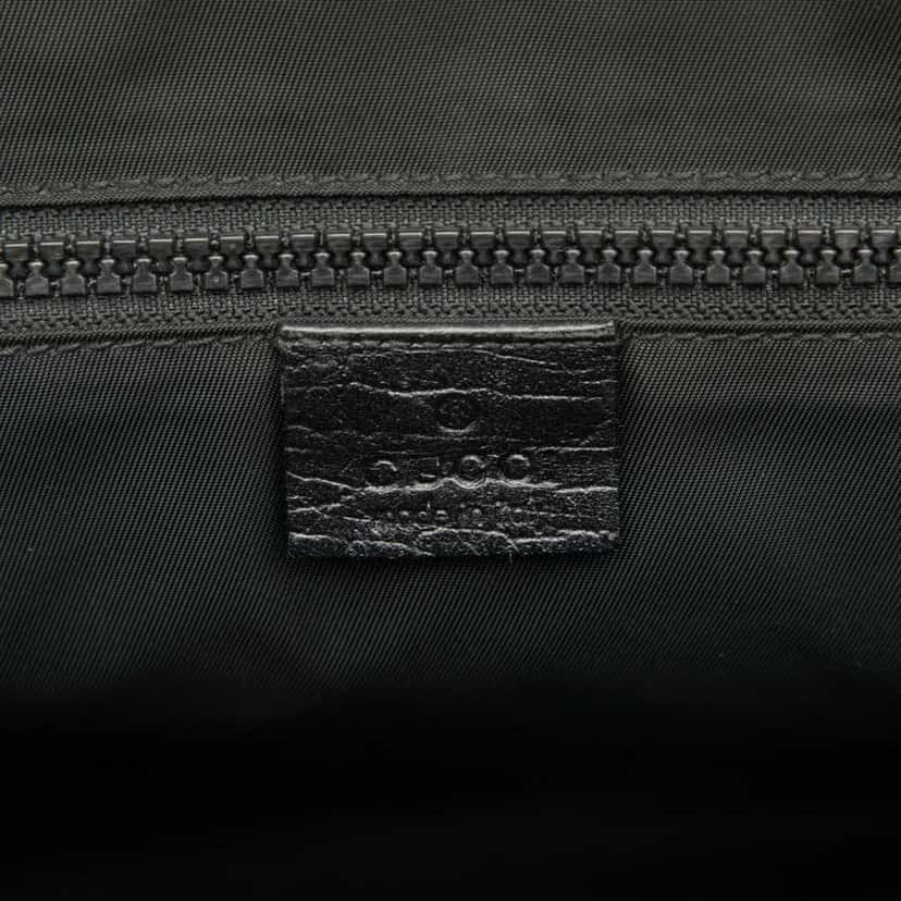 Gucci GG Supreme Flap Messenger Bag Black Canvas Good condition - Box View