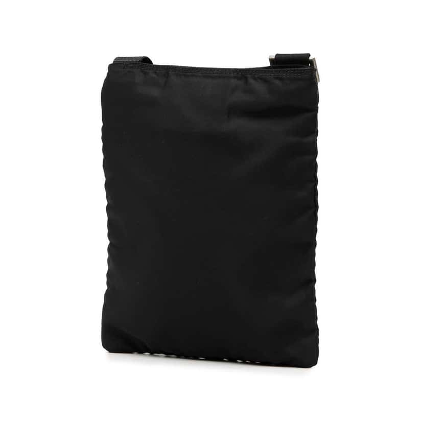 Prada Tessuto Zip Top Crossbody Black Good condition - Back View