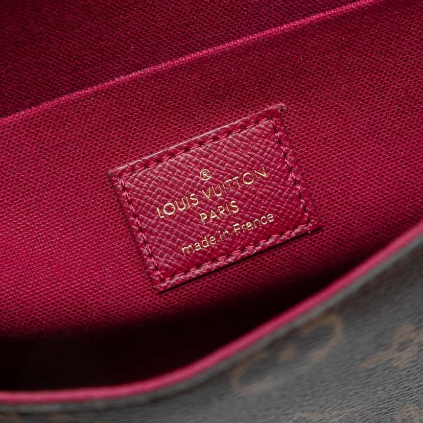 Louis Vuitton Monogram Pochette Felicie Brown Good condition - Box View