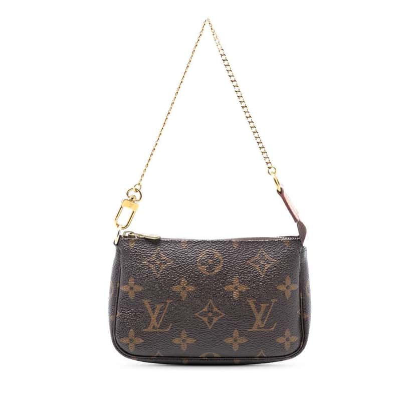 Louis Vuitton Monogram Mini Pochette Accessoires Brown Very good condition - Front View