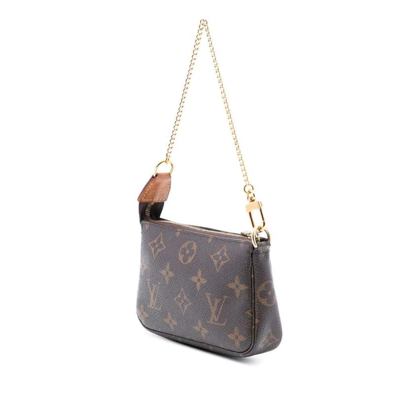 Louis Vuitton Monogram Mini Pochette Accessoires Brown Very good condition - Back View