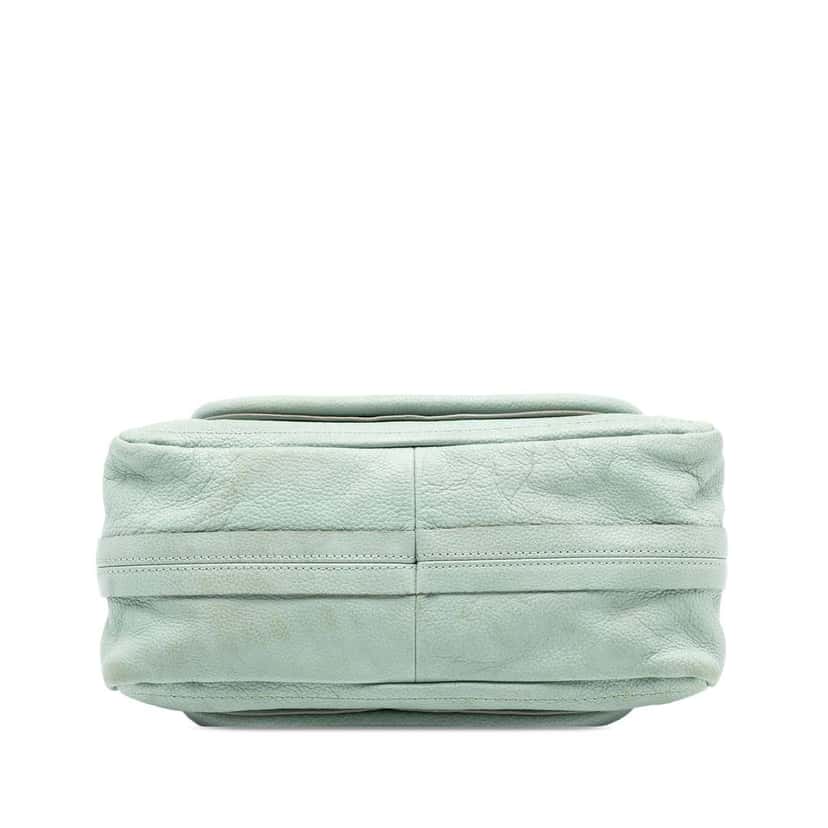 Chloé Small Leather Paraty Satchel Green Leather Good condition - Inside View