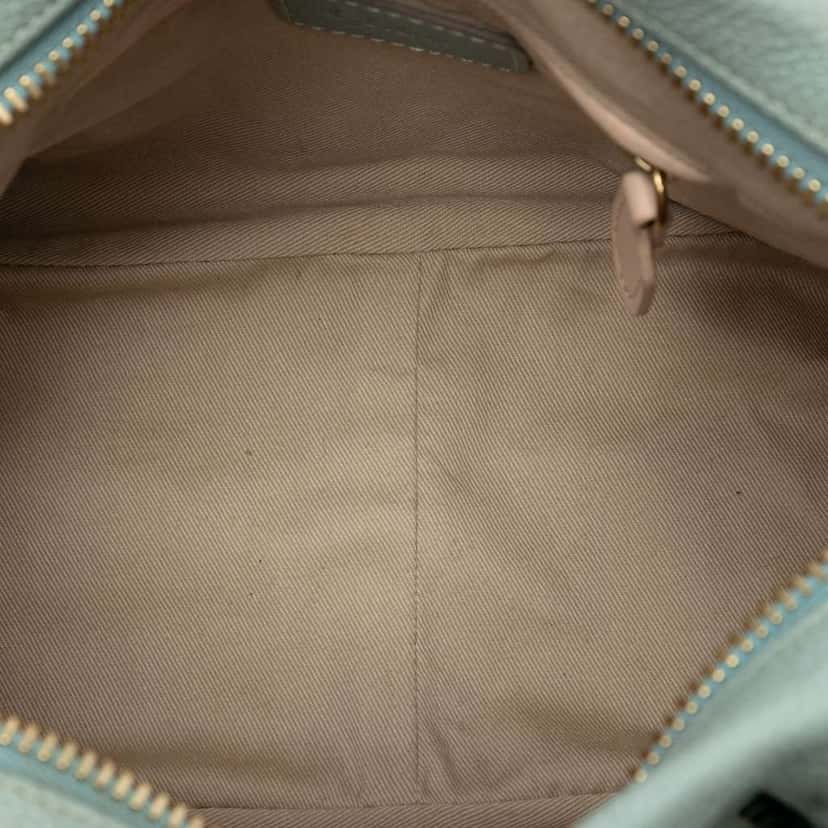 Chloé Small Leather Paraty Satchel Green Leather Good condition - Model View