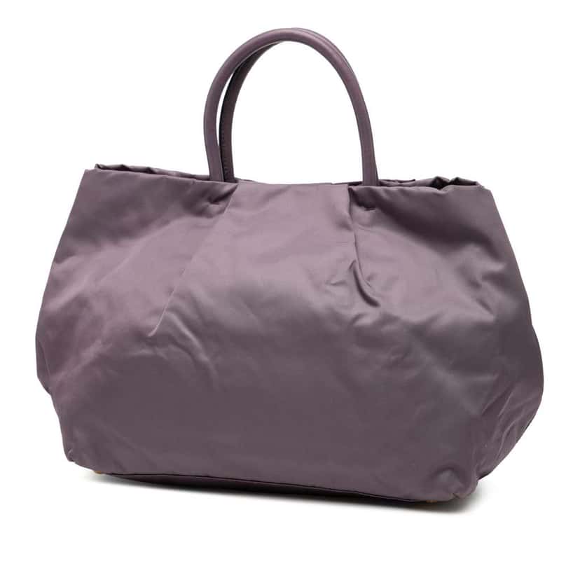 Prada Tessuto Fiocco Tote Purple Very good condition - Back View