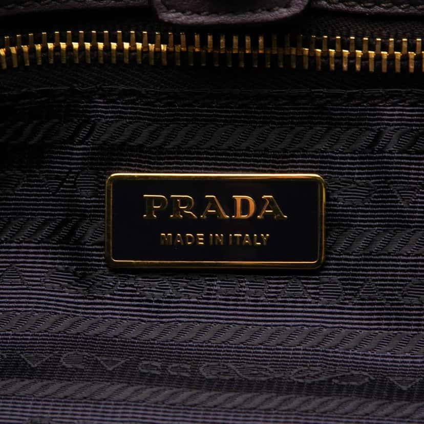 Prada Tessuto Fiocco Tote Purple Very good condition - Box View