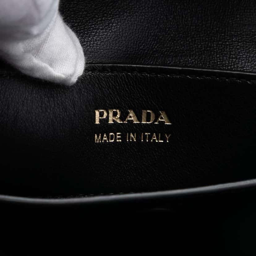 Prada Large Saffiano Cuir Double Satchel Red Leather Very good condition - Box View