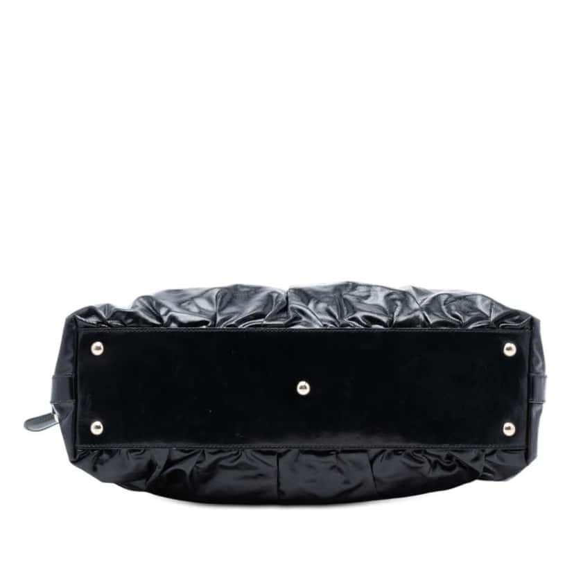 Gucci Coated Canvas Bamboo Dialux Pop Satchel Black Canvas Very good condition - Inside View