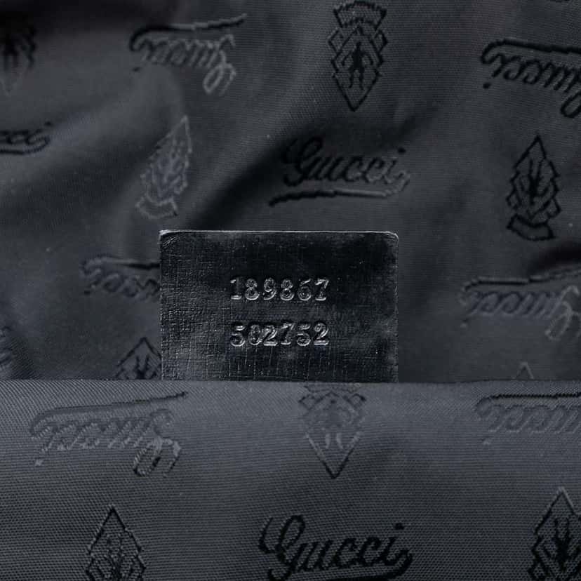 Gucci Coated Canvas Bamboo Dialux Pop Satchel Black Canvas Very good condition - Box View