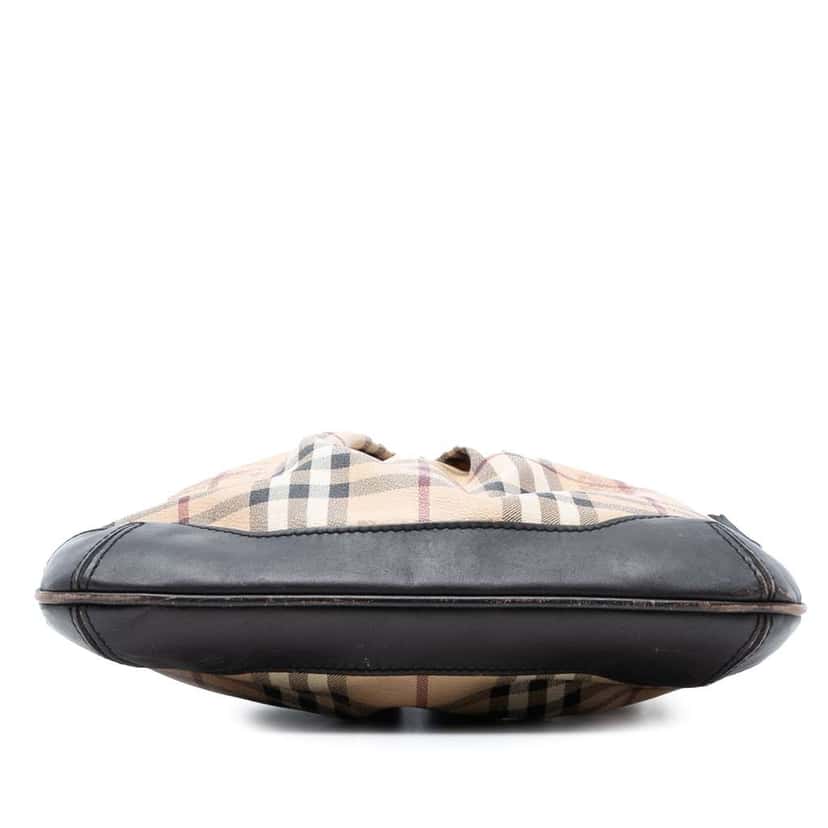 Burberry Haymarket Check Coated Canvas Hartham Crossbody Brown Canvas Very good condition - Inside View