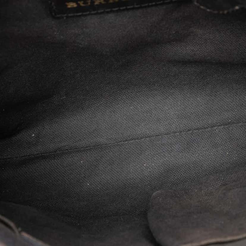 Burberry Haymarket Check Coated Canvas Hartham Crossbody Brown Canvas Very good condition - Model View