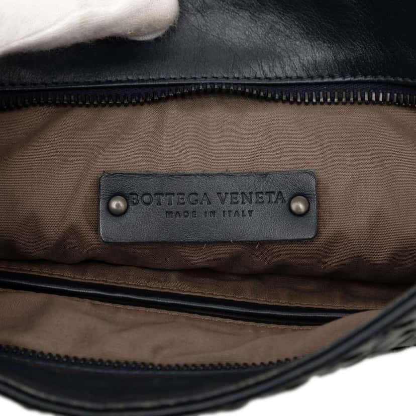 Bottega Veneta Nappa Intrecciato VN Crossbody Blue Leather Very good condition - Box View