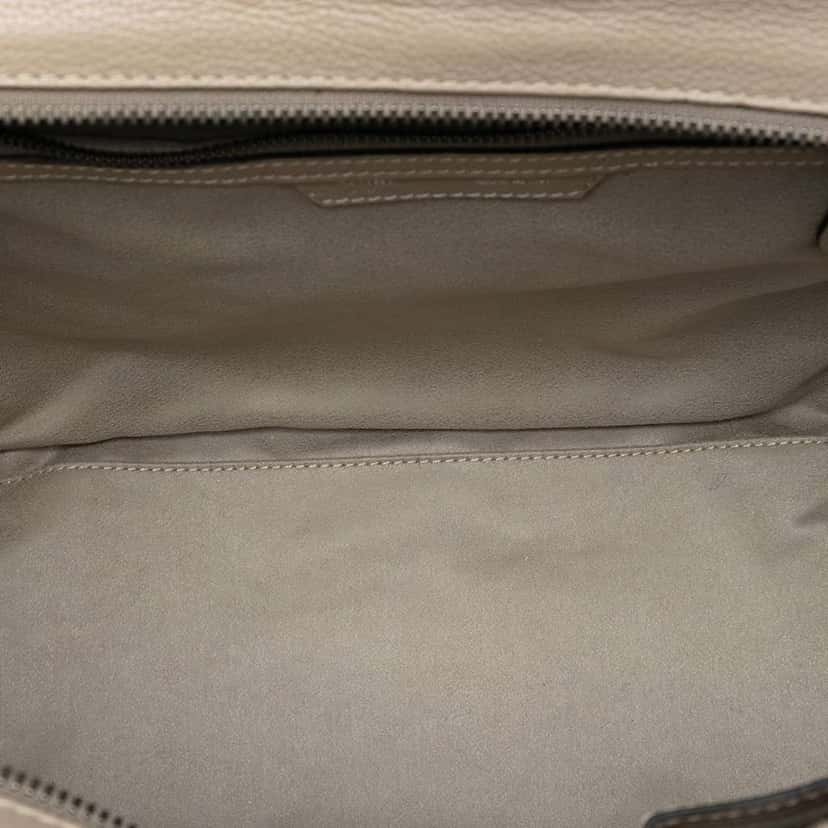 Celine Mini Luggage Leather Tote Bag Brown Leather Good condition - Model View