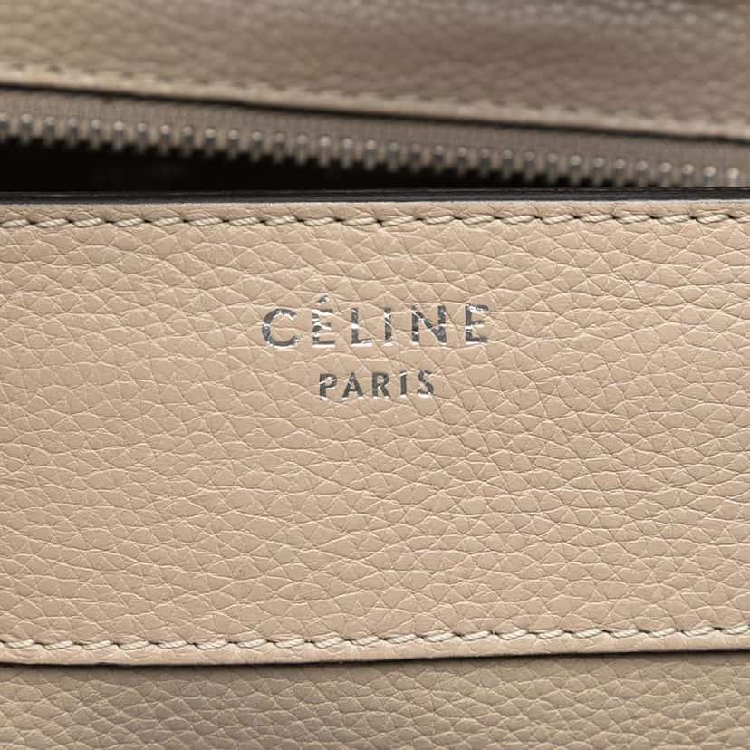 Celine Mini Luggage Leather Tote Bag Brown Leather Good condition - Box View