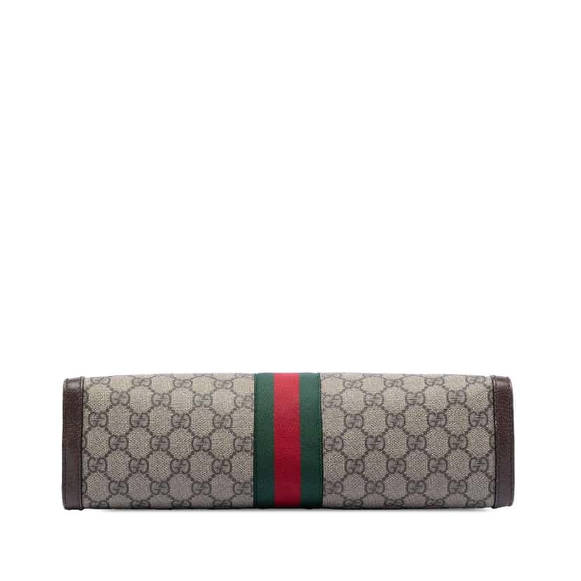 Gucci Medium GG Supreme Web Ophidia Chain Shoulder Bag Brown Canvas Very good condition - Inside View