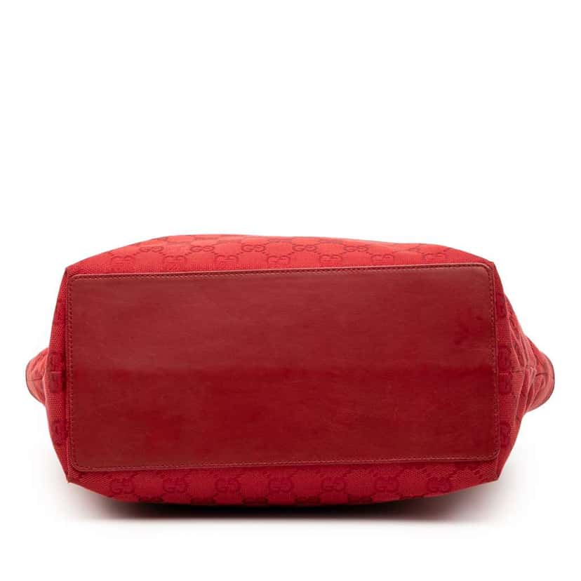Gucci GG Canvas Tote Red Canvas Very good condition - Inside View