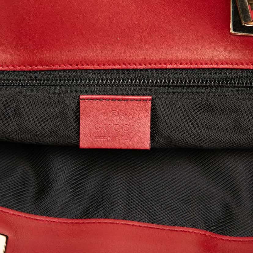 Gucci GG Canvas Tote Red Canvas Very good condition - Box View