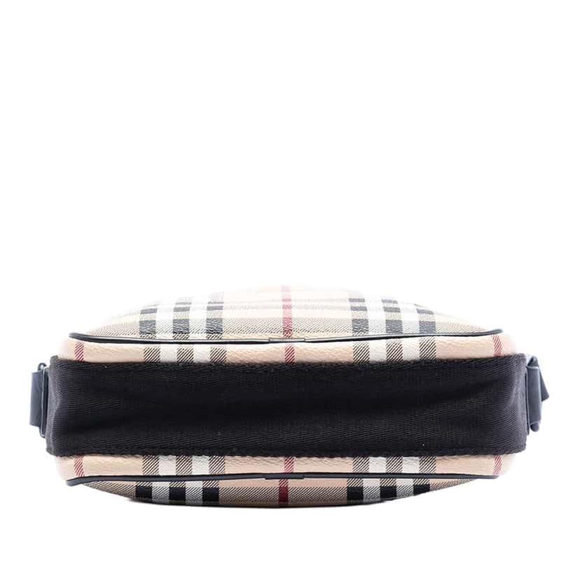 Burberry Haymarket Check Coated Canvas Crossbody Brown Canvas Good condition - Inside View