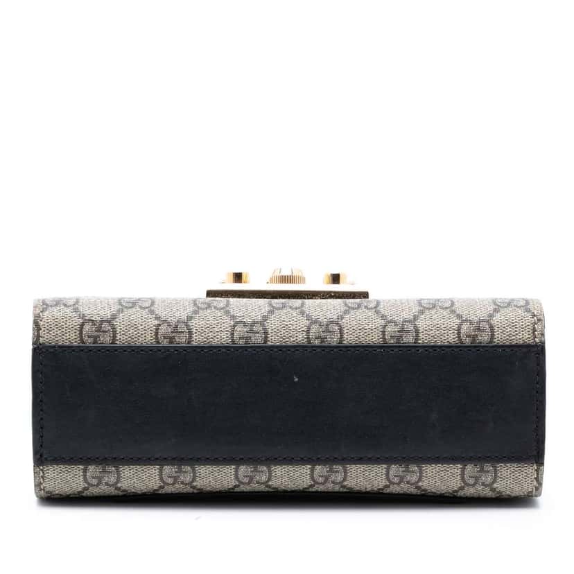 Gucci Small GG Supreme Padlock Crossbody Brown Canvas Good condition - Inside View
