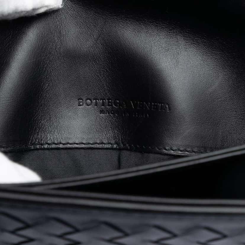 Bottega Veneta Nappa Intrecciato Briefcase Black Leather Good condition - Box View