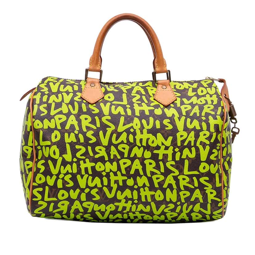 Louis Vuitton Stephen Sprouse Monogram Graffiti Speedy 30 Brown Good condition - Front View