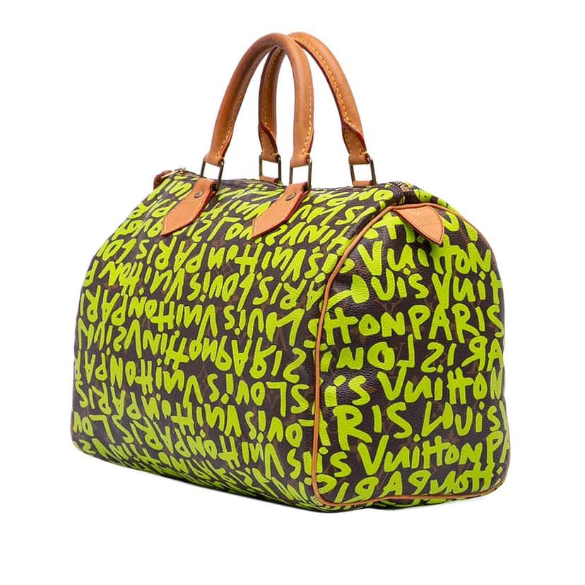 Louis Vuitton Stephen Sprouse Monogram Graffiti Speedy 30 Brown Good condition - Back View