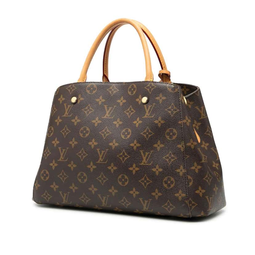 Louis Vuitton Monogram Montaigne MM Brown Good condition - Back View