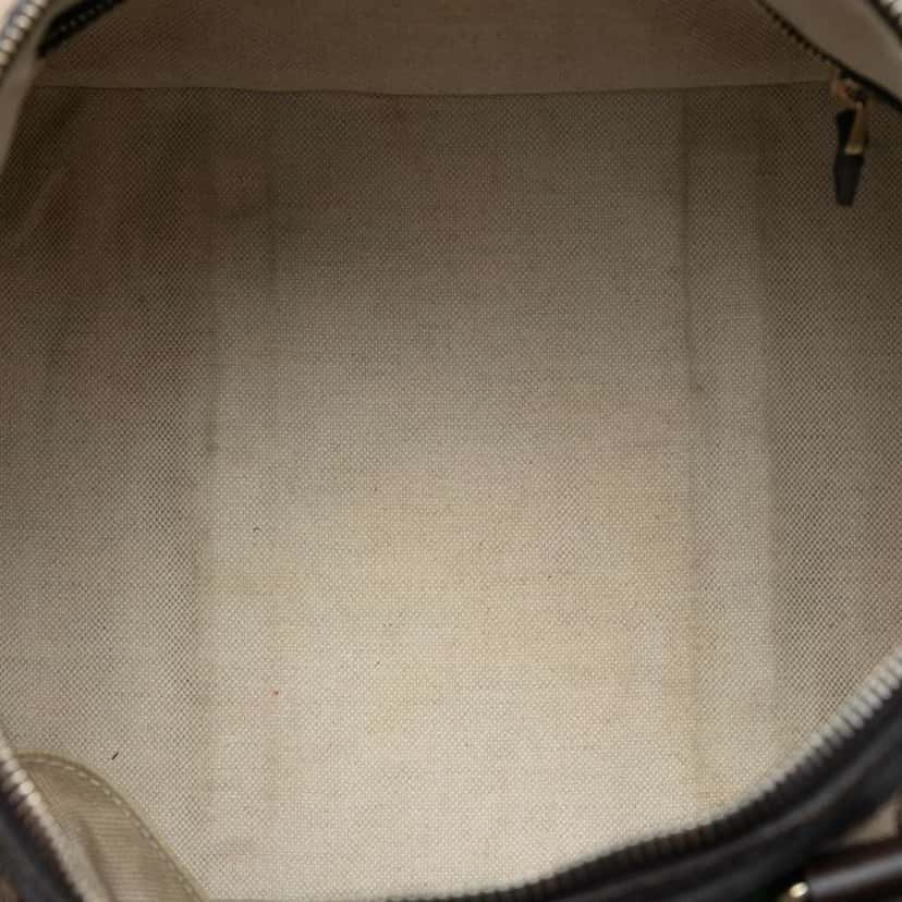 Gucci Medium GG Canvas Web Joy Boston Bag Brown Canvas Good condition - Model View