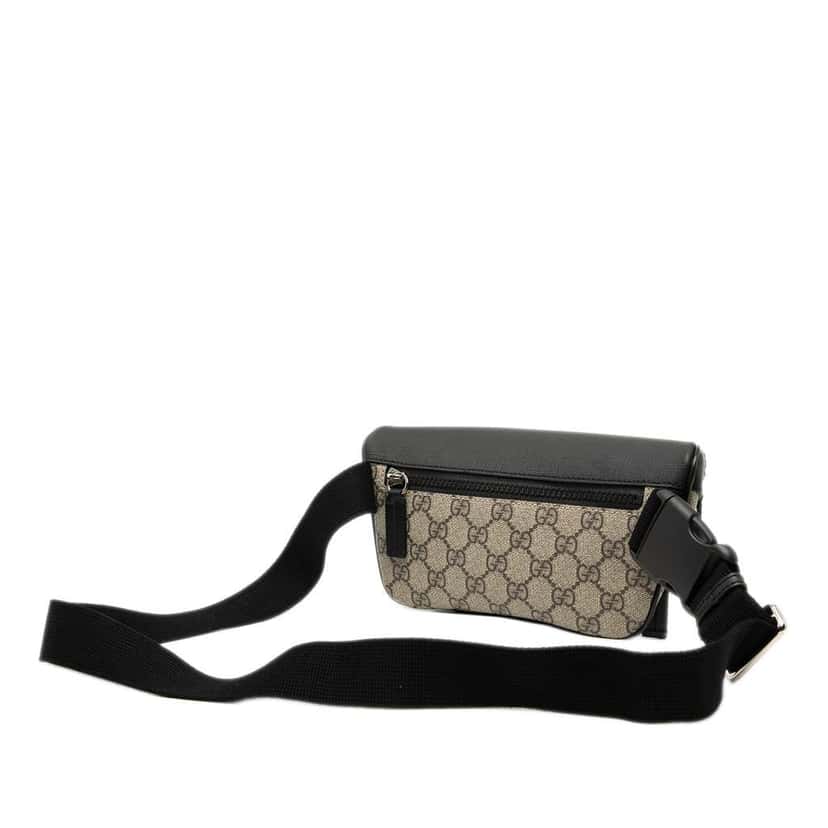 Gucci GG Supreme Belt Bag Brown Canvas Good condition - Back View