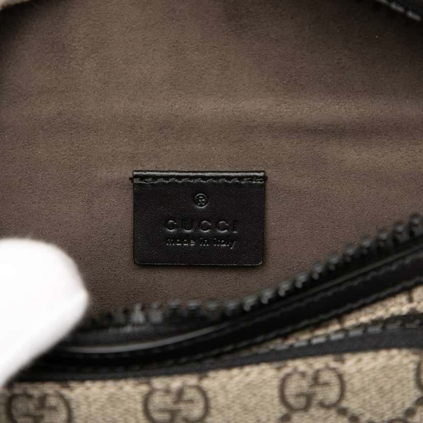 Gucci GG Supreme Belt Bag Brown Canvas Good condition - Box View