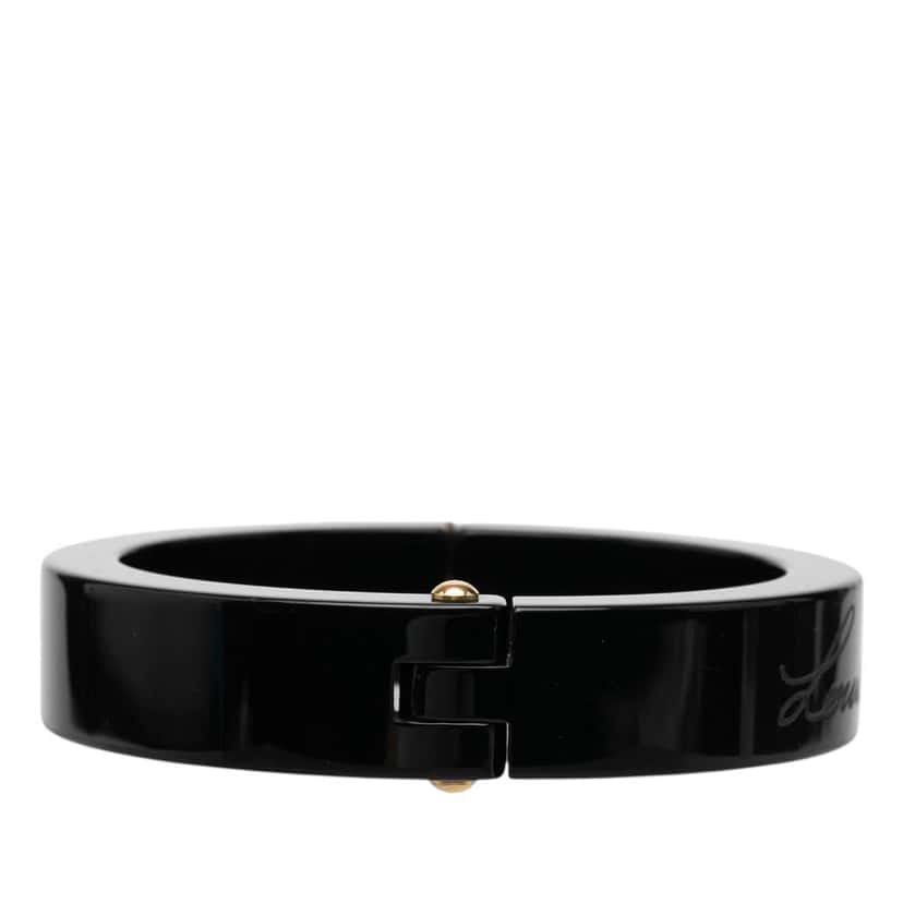 Louis Vuitton Resin Lock Me Bangle Black Very good condition - Inside View