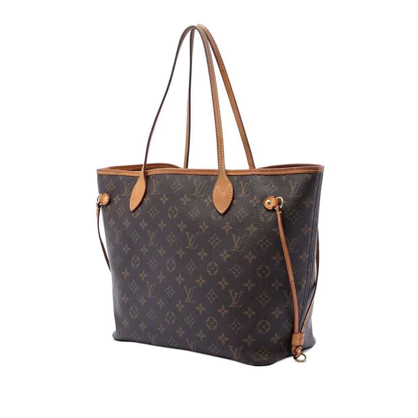 Louis Vuitton Monogram Neverfull MM Brown Good condition - Back View