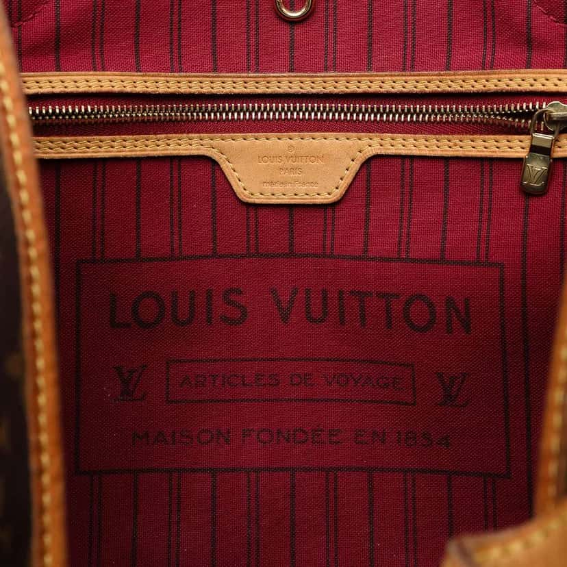 Louis Vuitton Monogram Neverfull MM Brown Good condition - Box View
