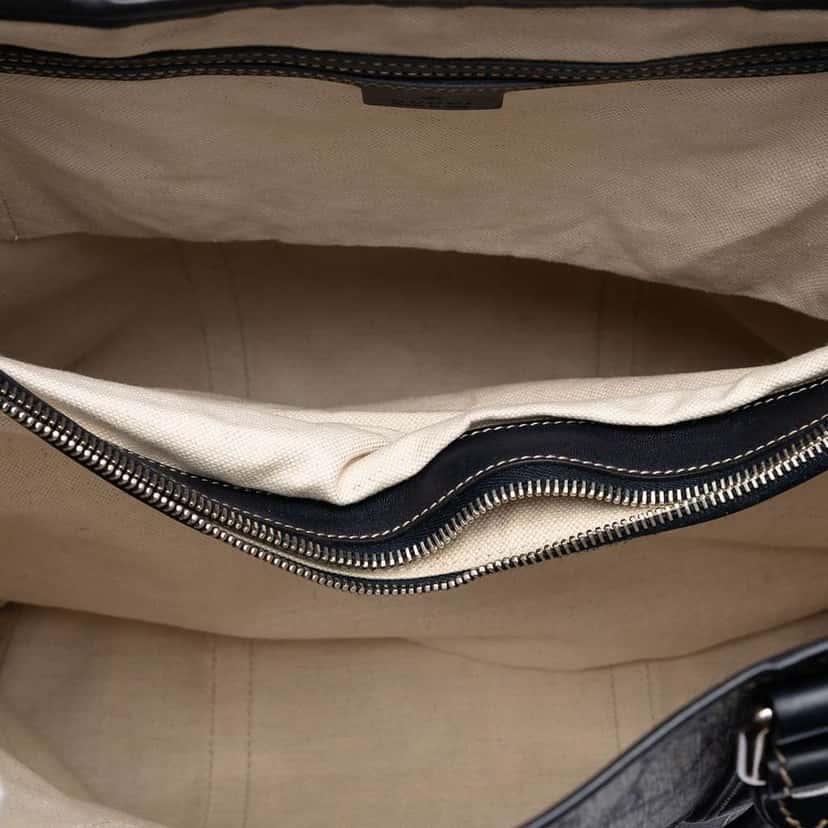 Gucci GG Supreme Joy Vertical Tote Brown Canvas Very good condition - Model View