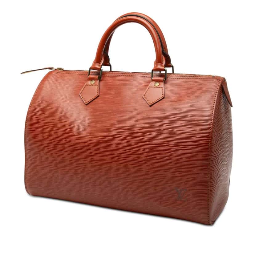 Louis Vuitton Epi Speedy 30 Brown Leather Good condition - Back View