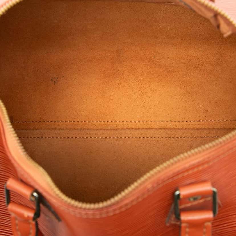 Louis Vuitton Epi Speedy 30 Brown Leather Good condition - Model View
