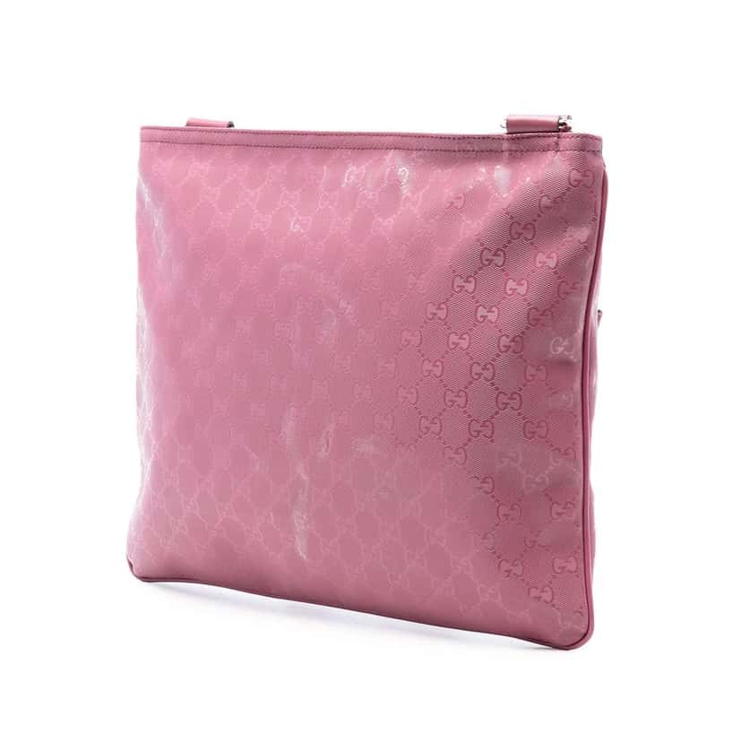 Gucci GG Imprime Crossbody Pink Canvas Good condition - Back View