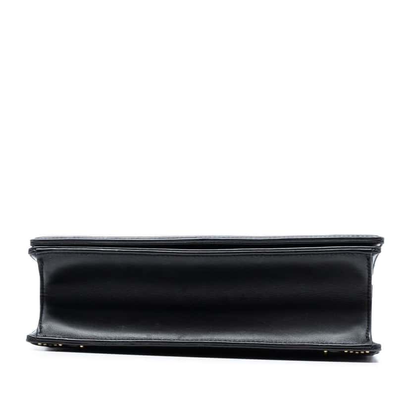 Dior Medium Studded Lambskin Diorama Flap Black Leather Good condition - Inside View
