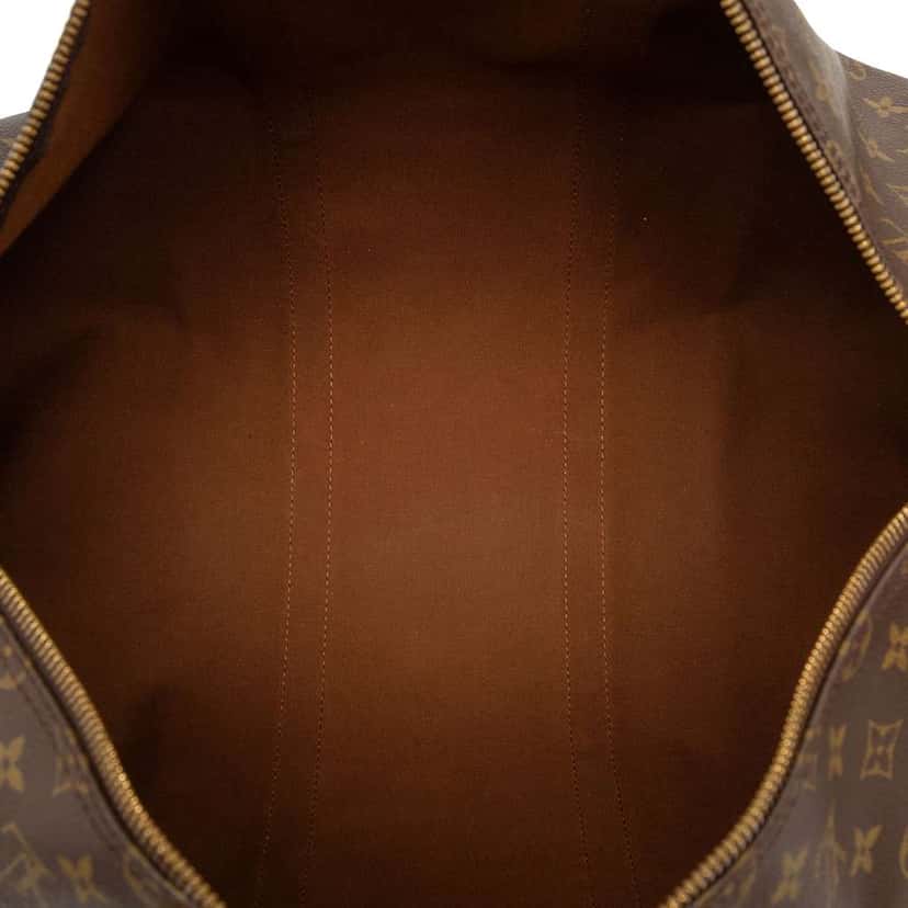 Louis Vuitton Monogram Keepall Bandouliere 50 Brown Good condition - Model View