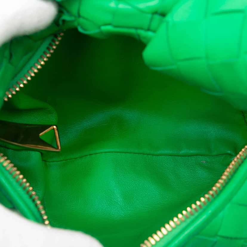 Bottega Veneta Mini Nappa Intrecciato Jodie Green Leather Very good condition - Model View