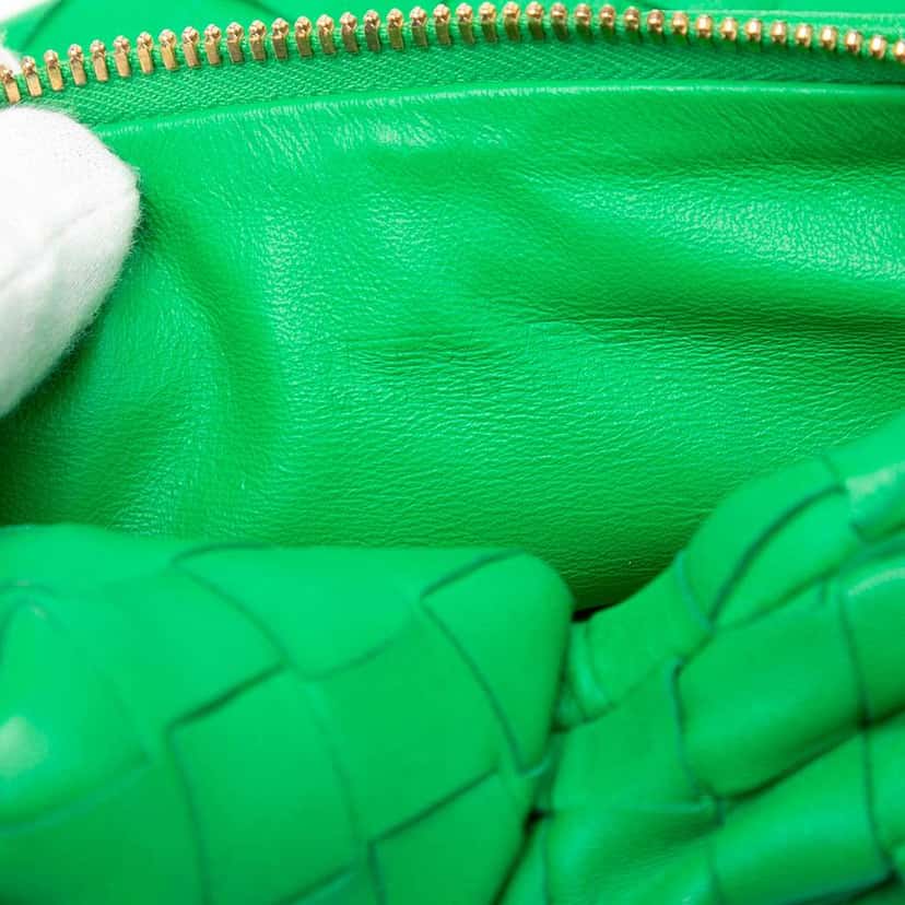Bottega Veneta Mini Nappa Intrecciato Jodie Green Leather Very good condition - Box View