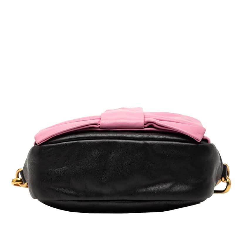 Prada Nappa Fiocco Bow Crossbody Black Leather Very good condition - Inside View