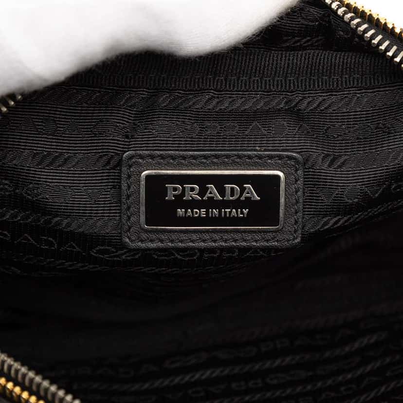Prada Nappa Fiocco Bow Crossbody Black Leather Very good condition - Box View
