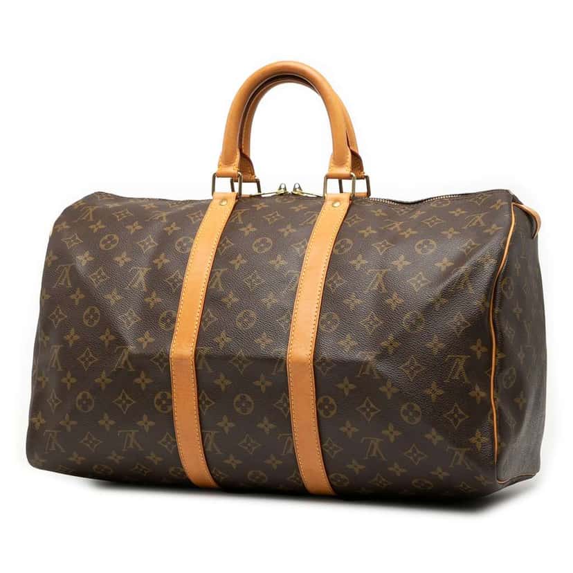 Louis Vuitton Monogram Keepall 45 Brown Good condition - Back View