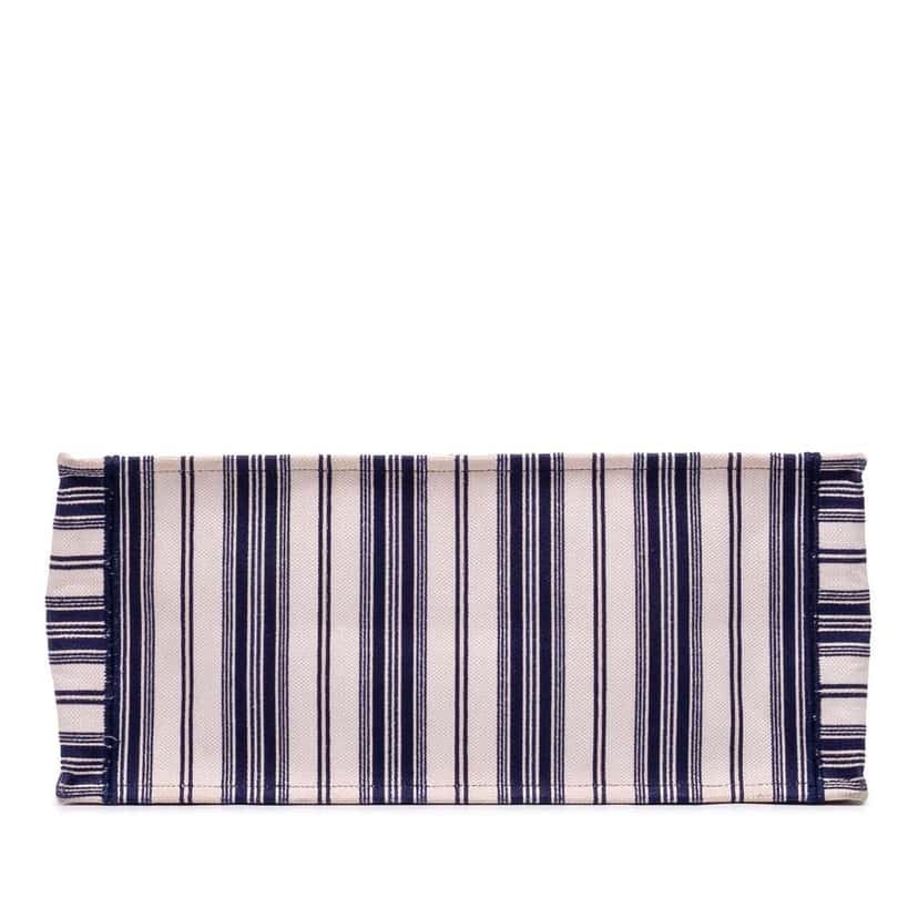 Dior Large Canvas Striped Book Tote Blue Canvas Good condition - Inside View
