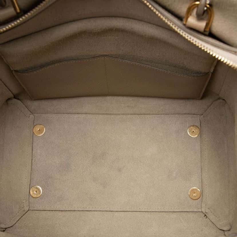 Celine Mini Grained Calfskin Belt Bag Brown Leather Good condition - Model View