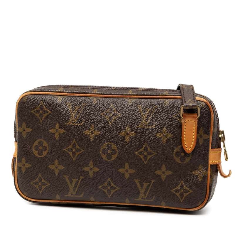 Louis Vuitton Monogram Pochette Marly Bandouliere Brown Good condition - Back View