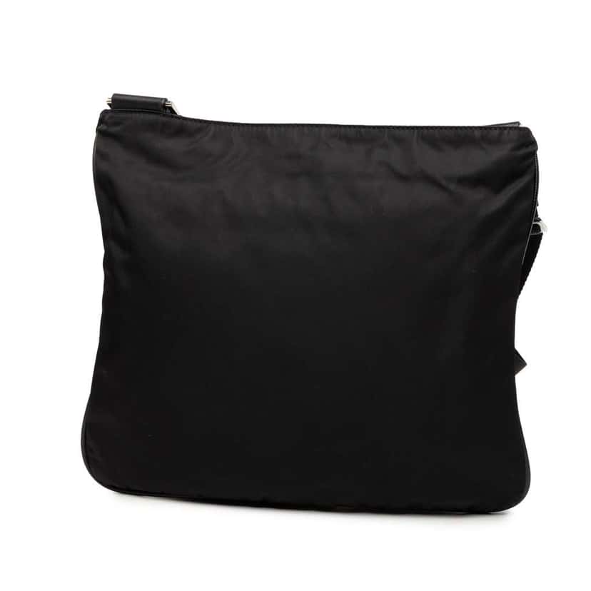Prada Tessuto Zip Top Crossbody Black Very good condition - Back View