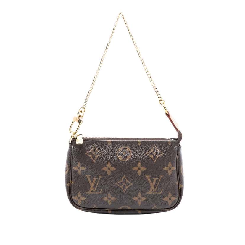 Louis Vuitton Monogram Mini Pochette Accessoires Brown Very good condition - Front View