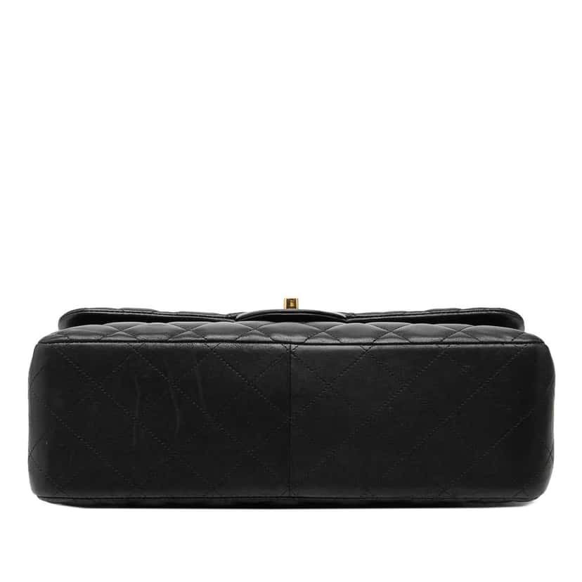 Chanel Jumbo Classic Lambskin Double Flap Black Leather Very good condition - Inside View